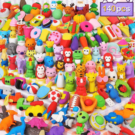 Arscniek panda eraser set enhances color recognition and imaginative play.