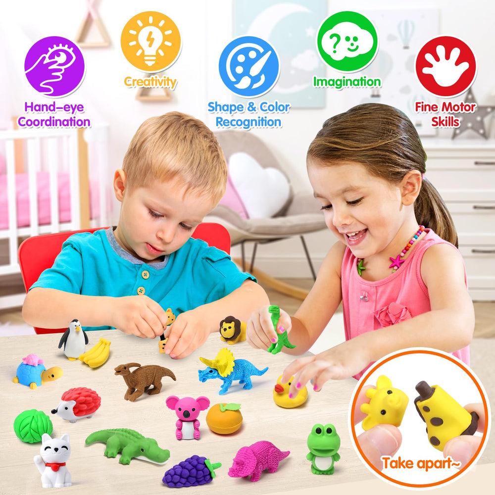 Arscniek car eraser puzzle combines play with logic practice.
