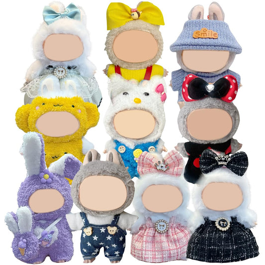 Arsfit Labubu 17cm doll hat adds stylish flair for posing and display.