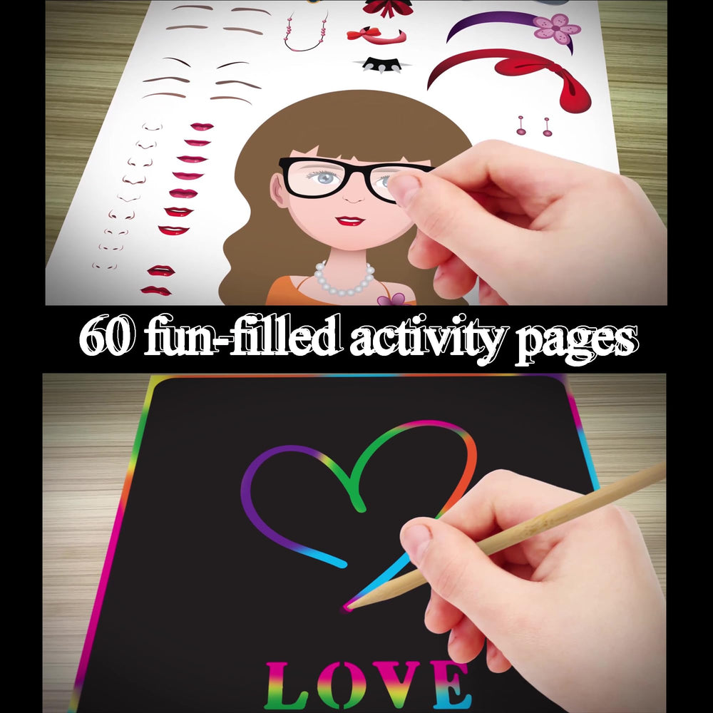 Art with Smile pencil sharpener and pen included for tidy crafting