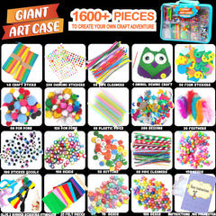 Art with Smile assorted materials for DIY jewelry and decorations, inspiring creativity.