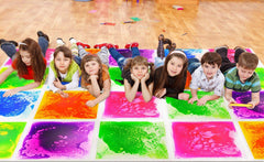 Art3d Liquid Sensory Floor Tile kid-friendly sensory tool for classrooms.