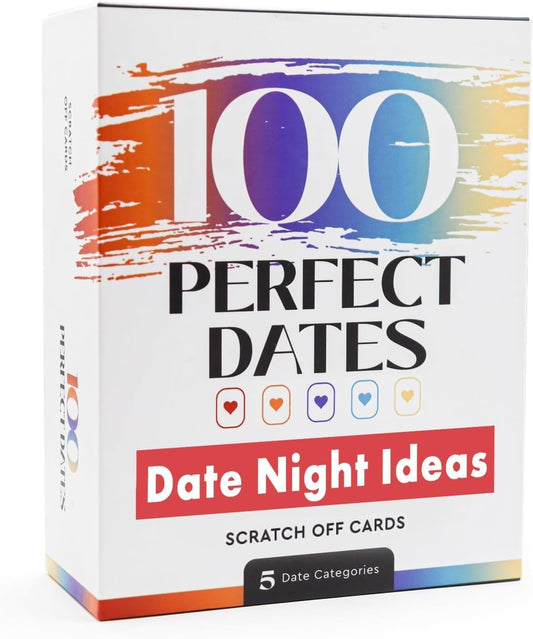 ARTAGIA date night scratch-off cards cover shows elegant gift-ready packaging for couples.