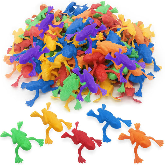 ArtCreativity Jump-n-Leap frogs in assorted colors for festive party games and prizes.