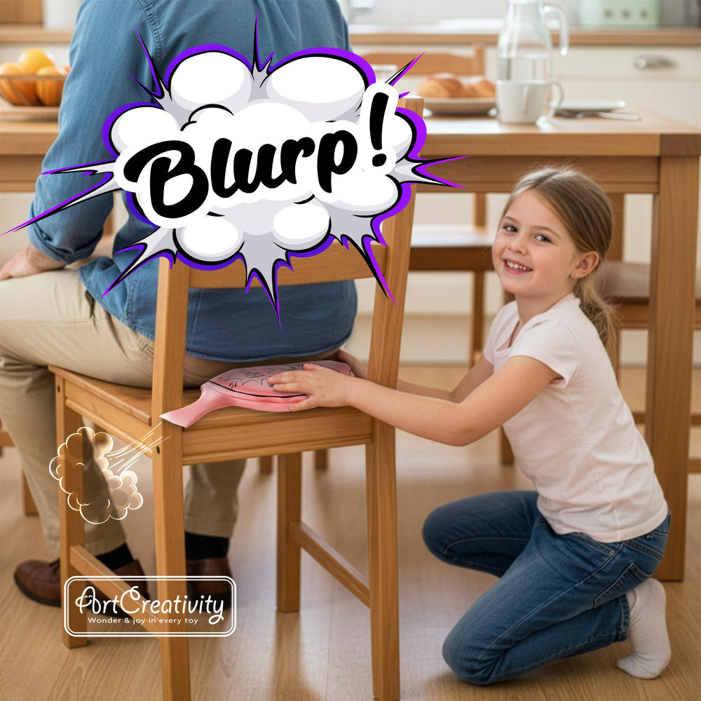 ArtCreativity 7 inch whoopie cushion provides portable prank sound anywhere kids gather.
