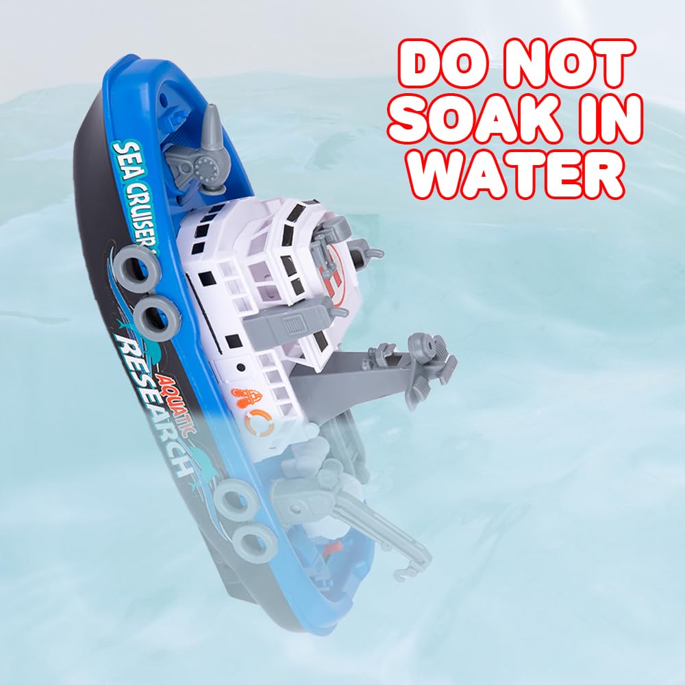 ArtCreativity Aquatic Research Vessel durable plastic ensures hours of worry-free play.