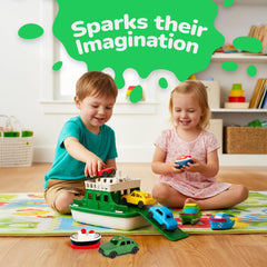 ArtCreativity bath toy ferry ramp for docking and car fun.