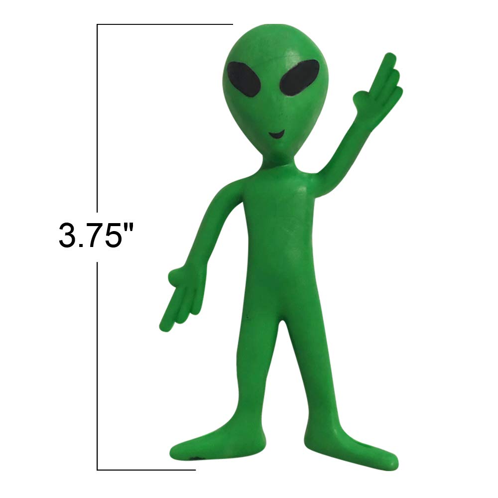 ArtCreativity bendable alien figure, 3.75 inches, perfect for goody bags and gifts.