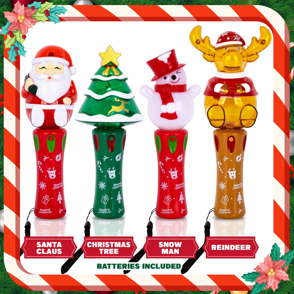 ArtCreativity Christmas tree wand features bright LEDs for twirling holiday magic.