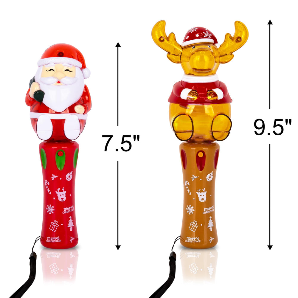 ArtCreativity Santa wand glows with colorful LEDs for joyful gift moments.