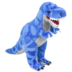 ArtCreativity Cozy Plush T-Rex close-up showing soft fur and beady eyes for cuddles.