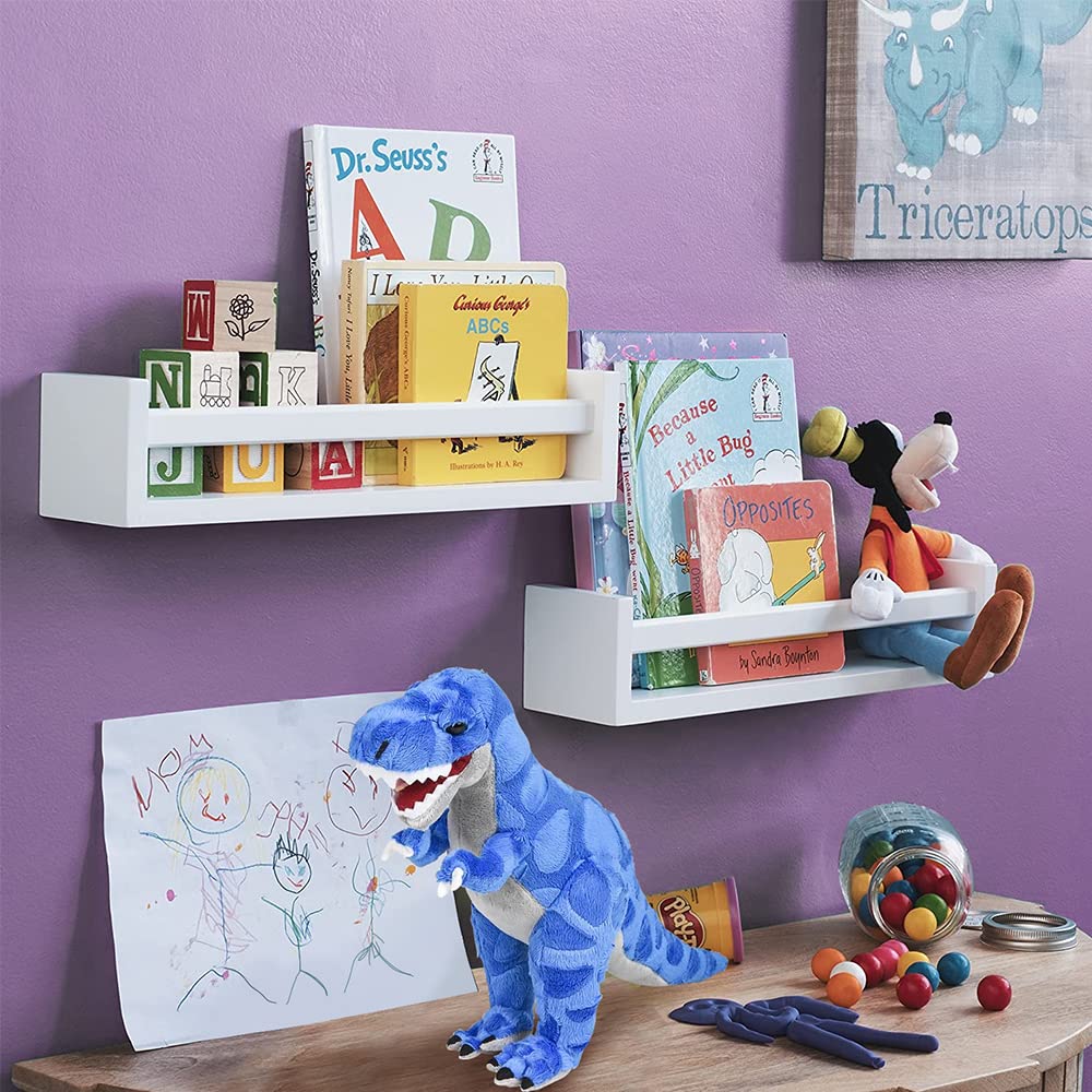 ArtCreativity Cozy Plush T-Rex on nursery shelf adds cute decor and charm.