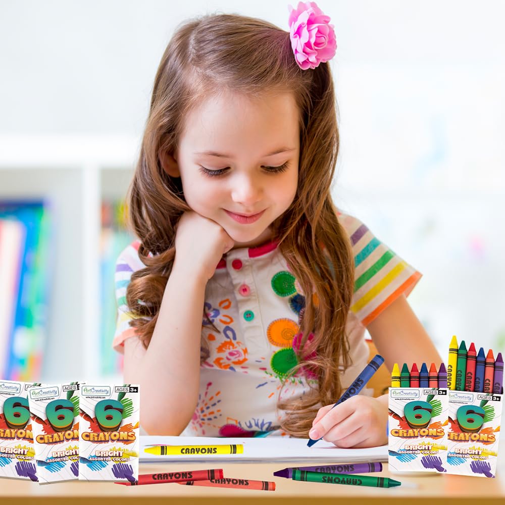 ArtCreativity crayons in Easter basket setup for gift-ready art fun.