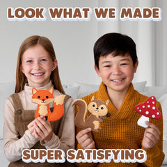 ArtCreativity felt shapes with holes to guide stitching and pattern following