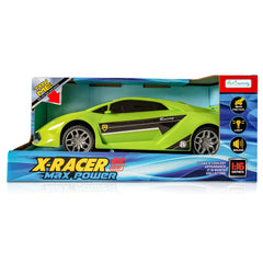 ArtCreativity Green Racer tinted windows add realistic detail for pretend racing.