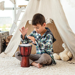 ArtCreativity rustic drum creates delightful sounds for baby music play and gatherings.