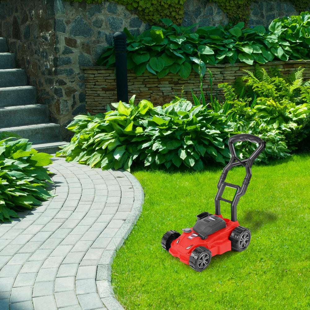 ArtCreativity mower powered by two AA batteries for lights and sounds