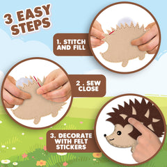 ArtCreativity large blunt needles designed for safe beginner sewing