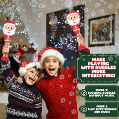 ArtCreativity LED lights and sound enhance holiday bubble moments.