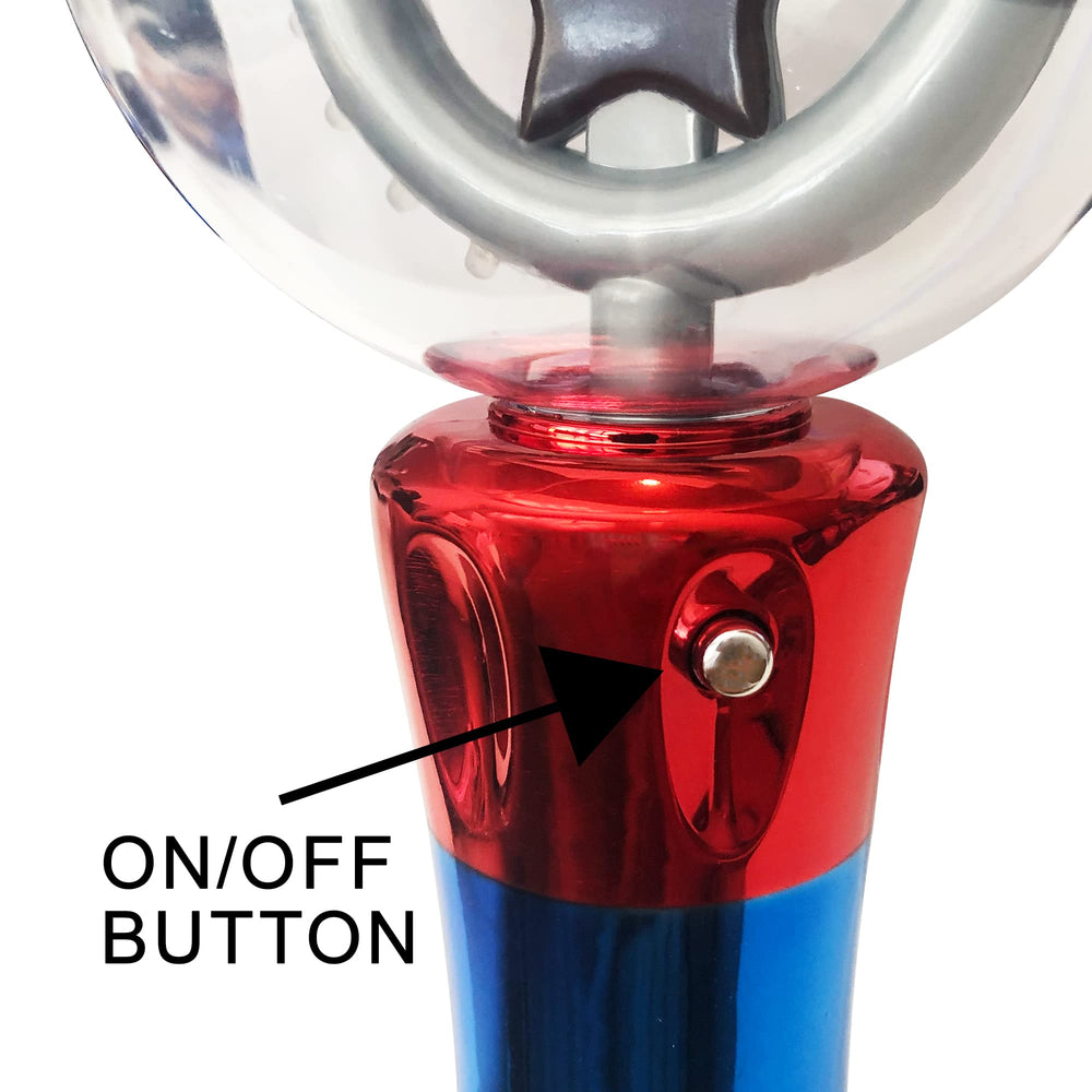 ArtCreativity LED Magic Ball wand illuminated for dynamic visual effects in pretend play.