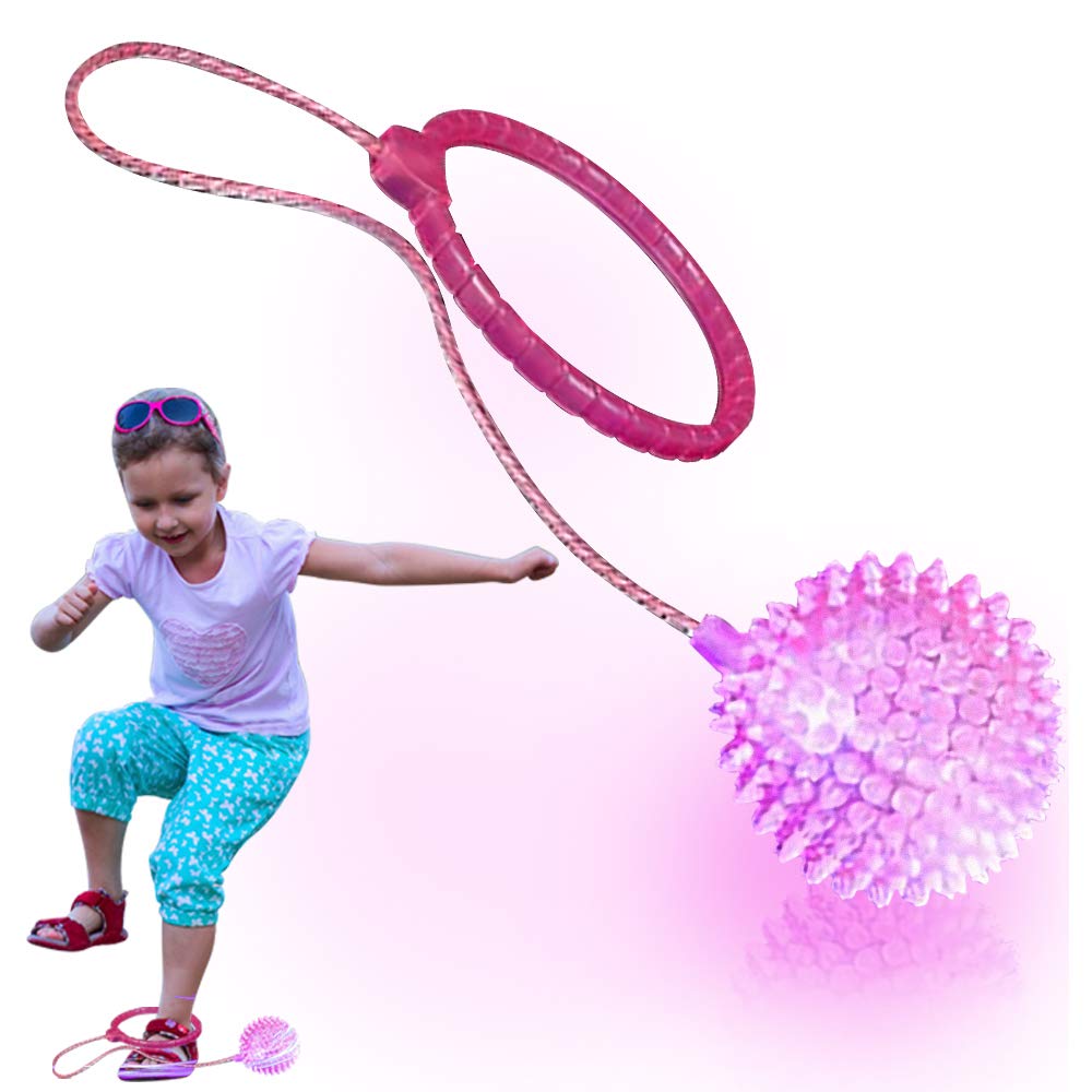 ArtCreativity light up skip ball LED ankle toy for indoor or outdoor play.