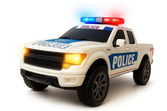 ArtCreativity police car toy with LED headlights and siren for dynamic, imaginative play sessions.
