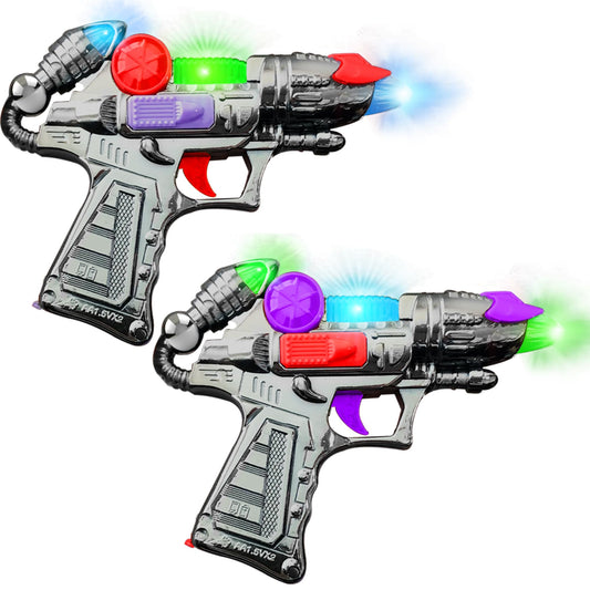 ArtCreativity Ranger handguns with flashing lights inspire imaginative play and group fun.