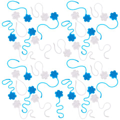 ArtCreativity snowflake sticky toy blue-white set sticks to walls for hands-on fun