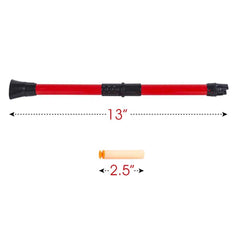 Close-up of soft foam darts showing safe, kid-friendly design