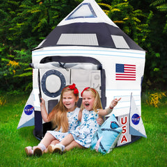 ArtCreativity space tent versatile for indoor and outdoor play.