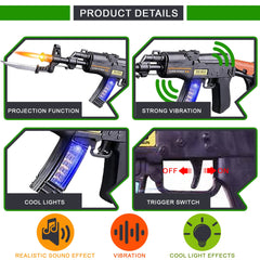 ArtCreativity toy gun with vibration effect during pretend action.