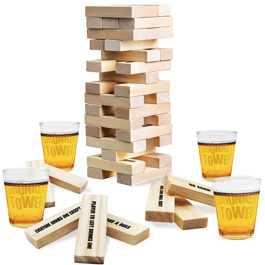 ArtCreativity Tumbling Tower set with contents for party nights.