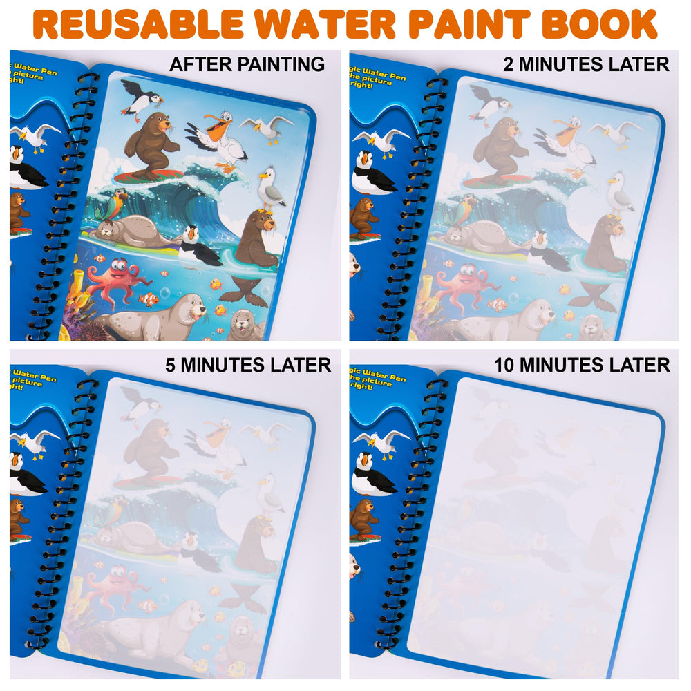 ArtCreativity space theme page—color exploration with water magic.