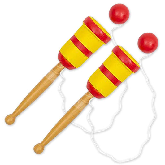 ArtCreativity wooden catch ball game set 2 for family fun and active play.