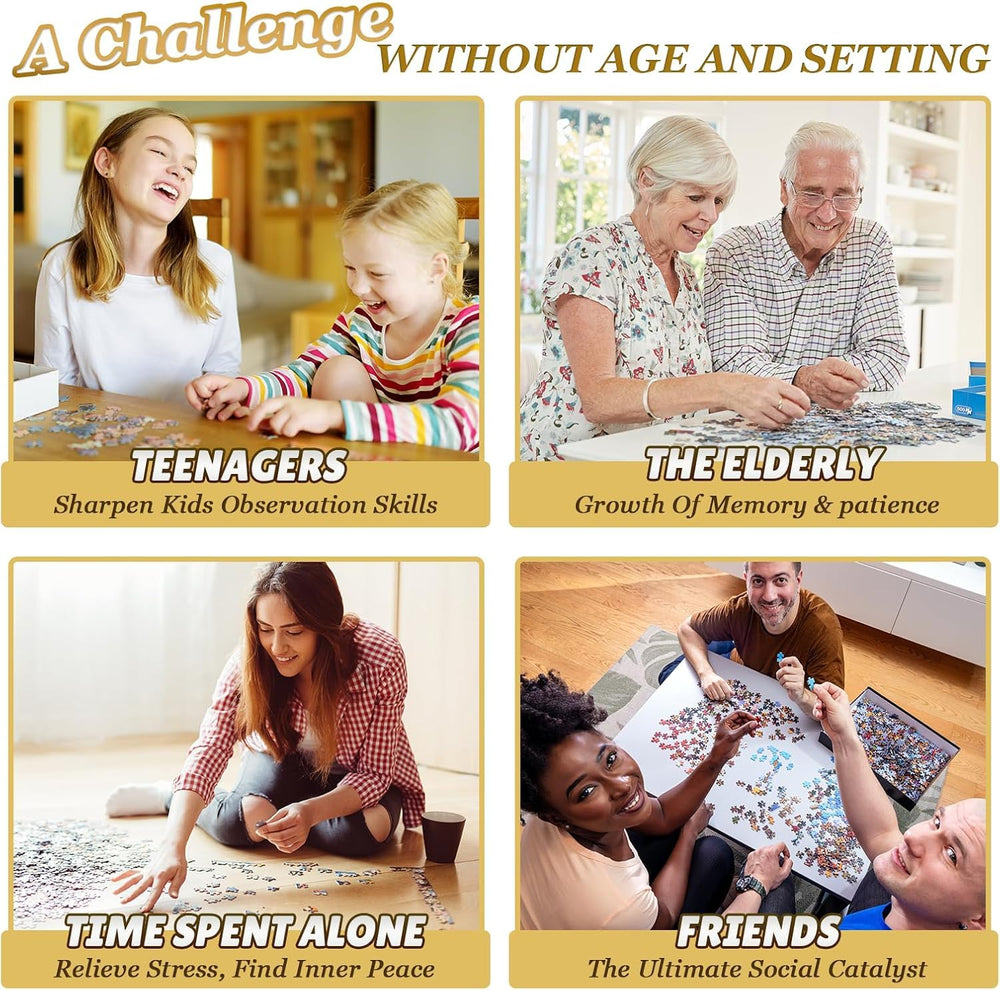 Artinhand adult-family puzzle gift offers engaging, screen-free activity for gatherings and quiet evenings