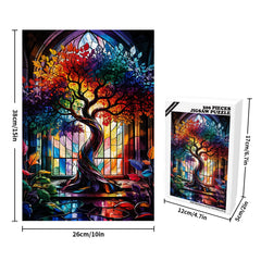 Artinhand color-rich puzzle close-up highlighting precision cuts and durability.