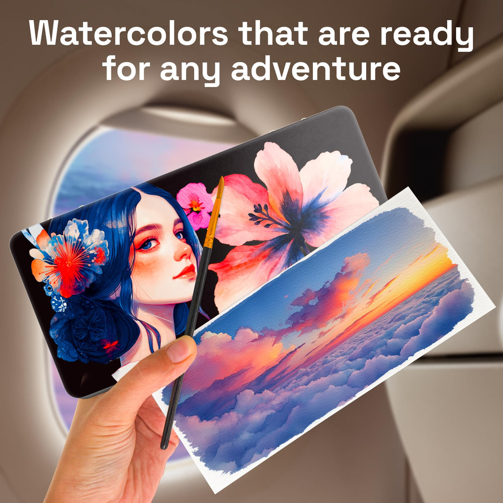 ARTISTRO durable sleek box protects paints during travel and storage.