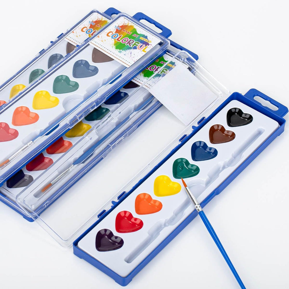 ARTLYMERS heart-themed gift set inspires creativity in young artists.
