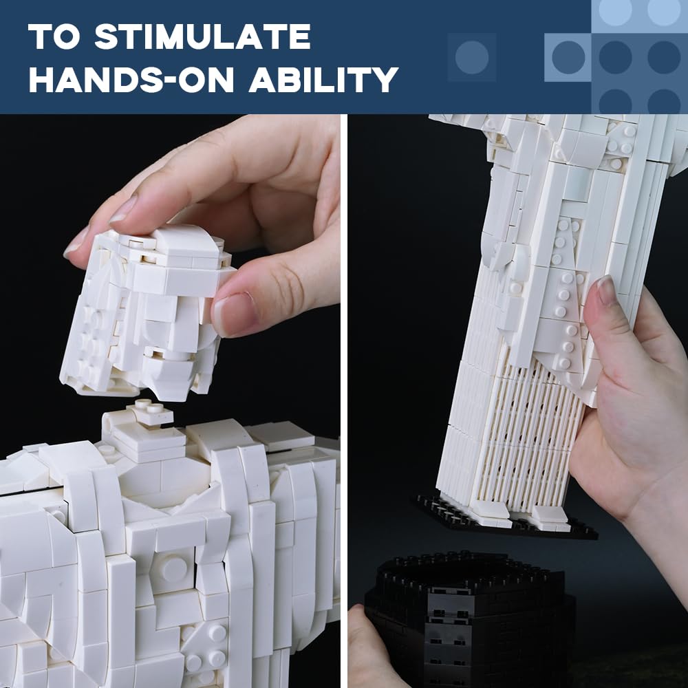 ArtorBricks Christ The Redeemer separator tool in use for easy assembly