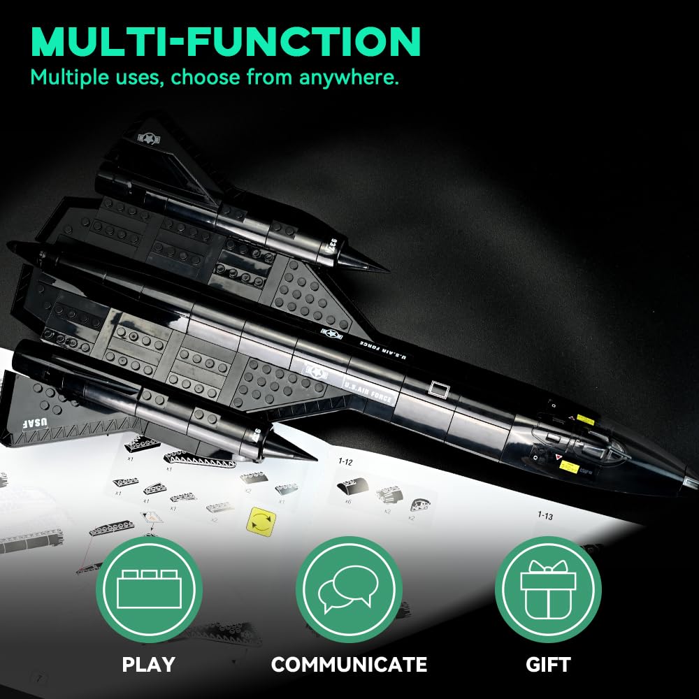 ArtorBricks SR-71 model undergoes quality checks for reliable parts.
