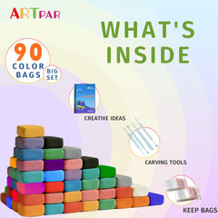 ARTPAR clay sculpting tools set enables precise shaping for budding artists.
