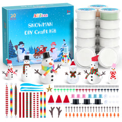 ARTPAR snowman clay kit main pack enables creative kids' crafts