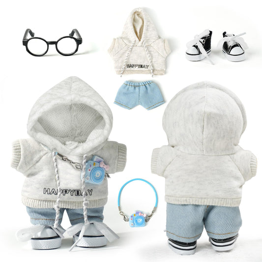 ARTST 17cm doll hoodie outfit showcases cozy, quick-change styling for everyday looks.