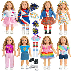ARTST 18-inch doll cheerleader uniform for imaginative play and stylish storytelling