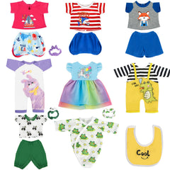 ARTST animal-patterned doll clothes spark creative pretend play for 14–16 inch dolls.