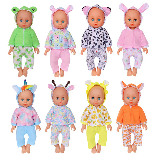 ARTST unicorn doll outfit for 12-inch dolls, easy to dress and colorful.