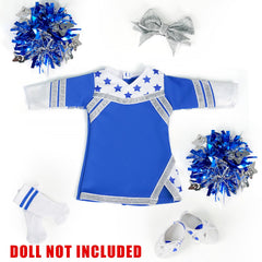ARTST Cheer Uniform doll outfit leggings provide comfy, versatile styling for 18-inch dolls
