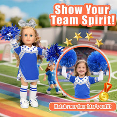 ARTST Cheer Uniform doll outfit sneakers enable quick dress-up and durable playtime