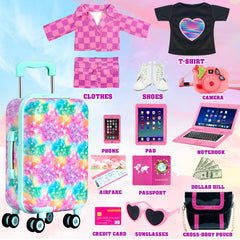 ARTST Pink beret accessory adds stylish detail to 18in outfits
