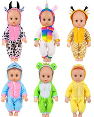 ARTST 12-inch doll clothes with unicorn design for creative dress-up